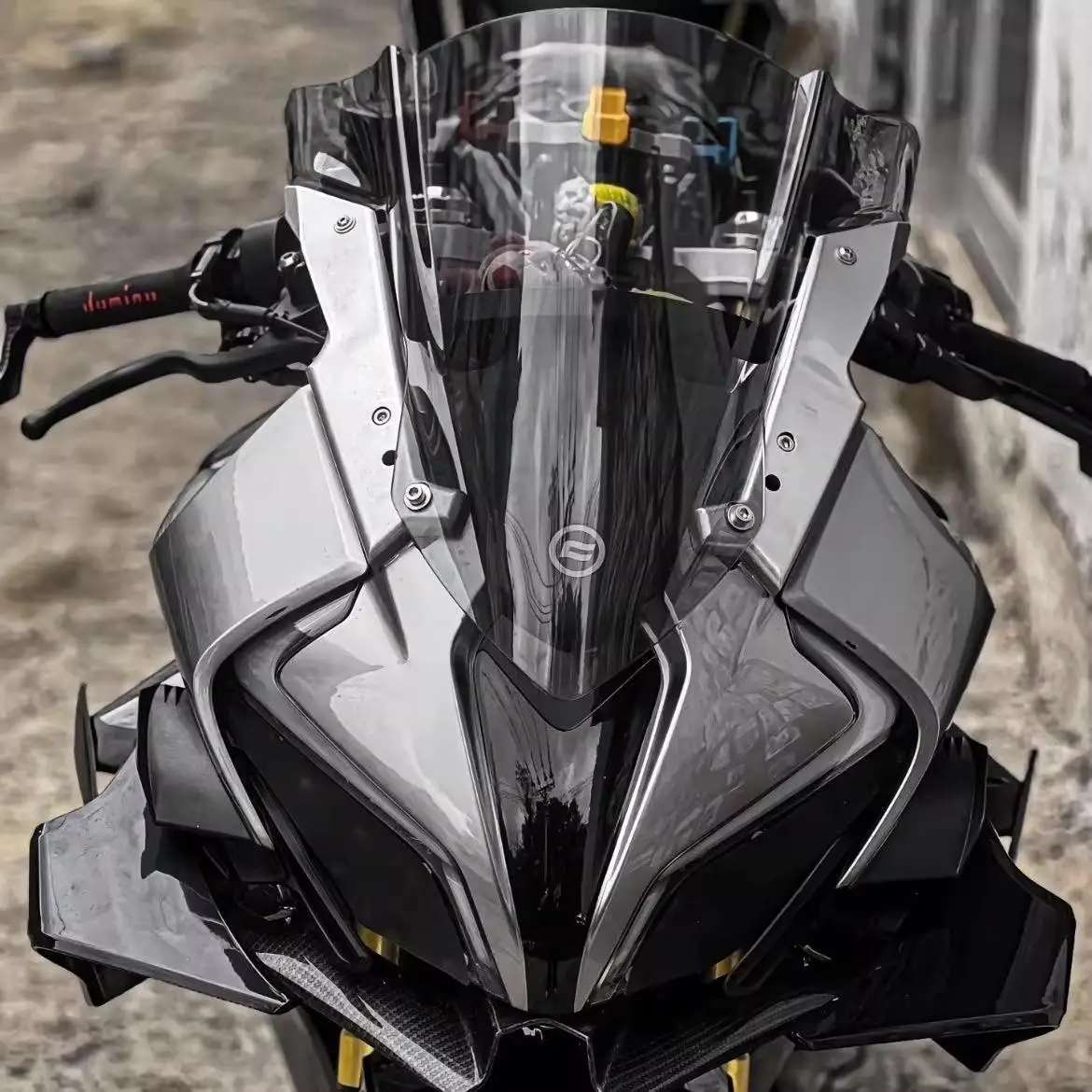 For CFMoto 450SR modified BMW double R windshield WRS Spirit Fox windshield CFMoto 450SRS racing windshield