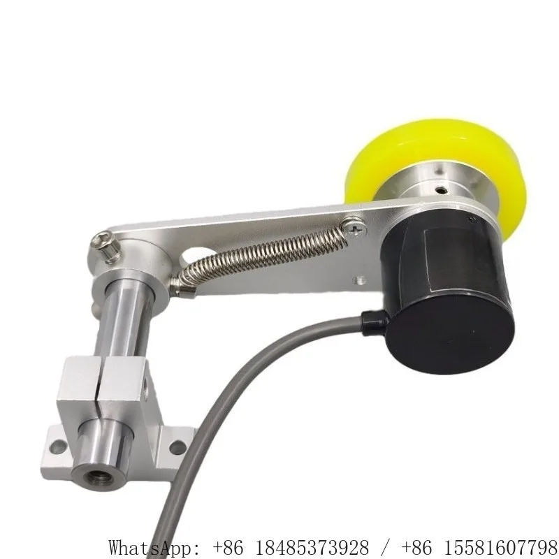 Encoder Measuring Wheel Bracket Assembly 200mm Circumference Polyurethane Meter Counter Wheel Metal Mounting Support Frame