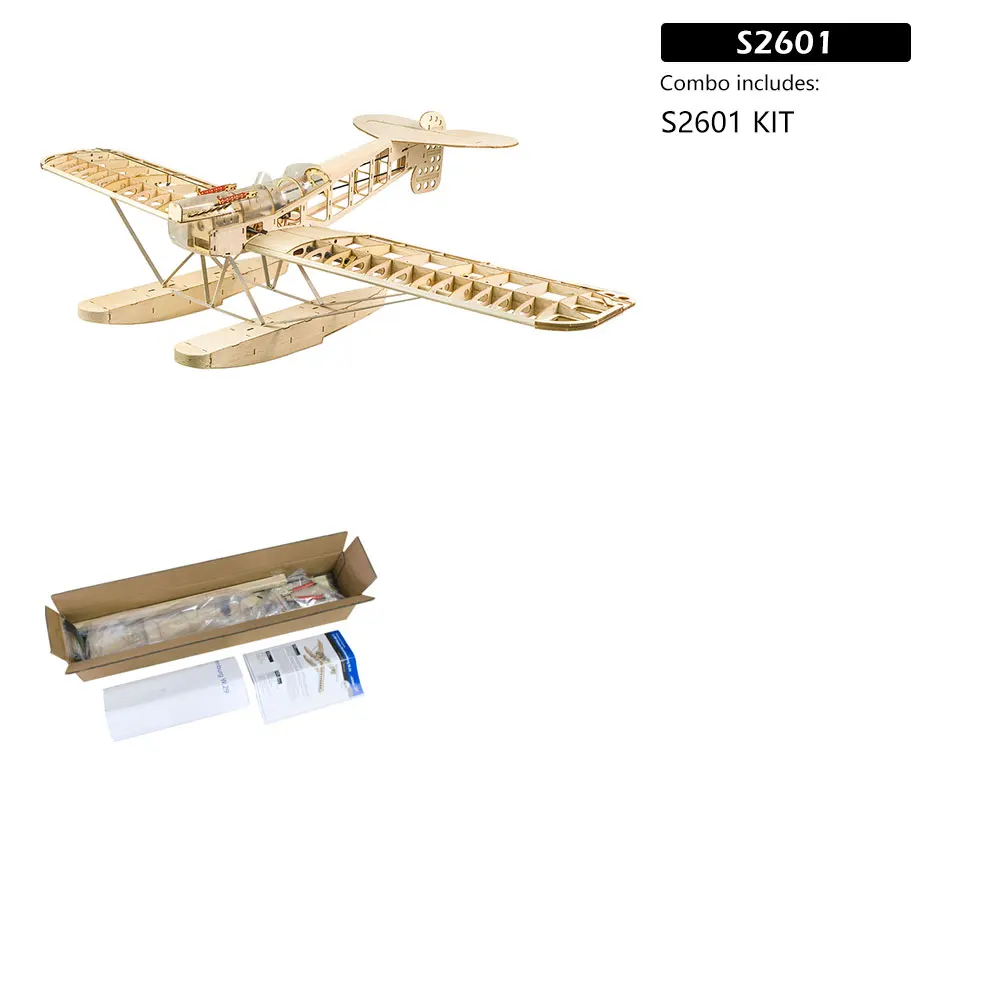DW Hobby S26 Hansa-Brandenburg W.29 1,4M Balsa-Bausatz – 55 Zoll WWI Wasserflugzeug Lasergeschnittenes Holz-RC-Flugzeug – Detail 25