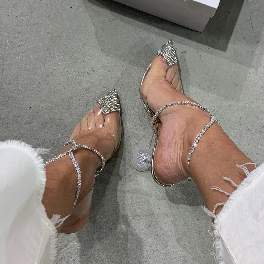 Elegant 1Pcs Crystal High Heels Anklet Bracelet Woman Accessories Summer Adjustable Sandal Foot Chain Anklet Barefoot Jewelry