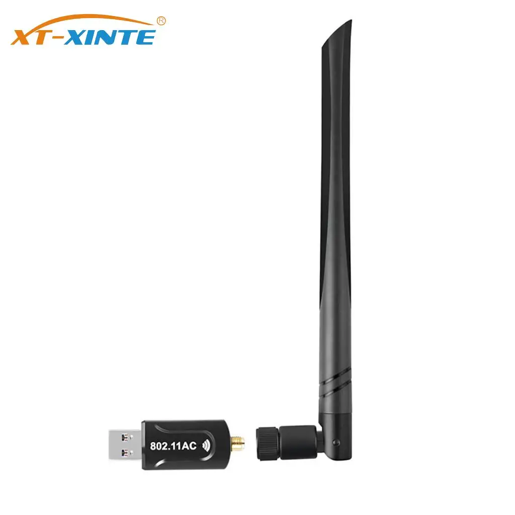 

USB3.0 Wireless Dual Band AC1200Mbps WiFi Receiver 2.4G+5G 802.11ac Network Card USB WiFi Adapter with External 5dBi Antenna