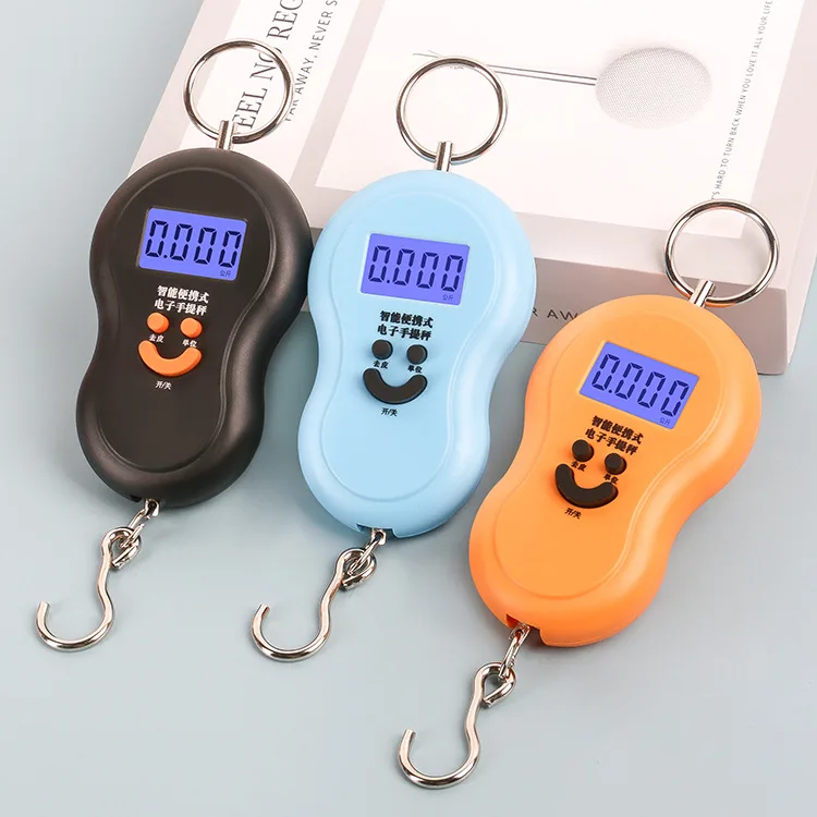 50kg/10g Mini Hook Scale Digital Suitcase Scales Hanging weighing Travel Weighting Steelyard Electronic Weight Tool