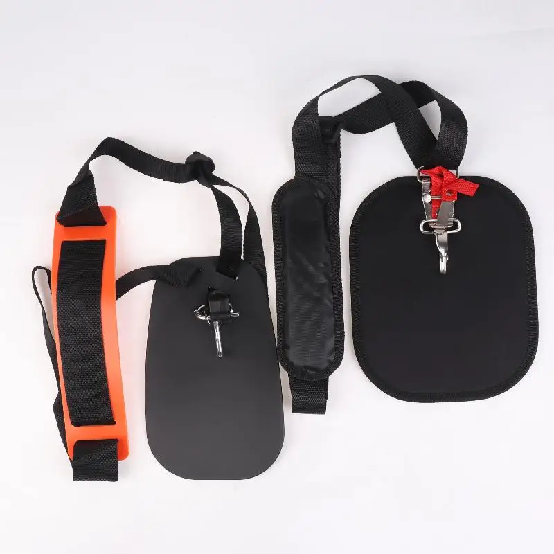 조절 가능한 잔디 깎기 기계 브러시 커터 트리머 스트랩 이중 어깨 하네스 정원 작업 시 편안한 지지 제공