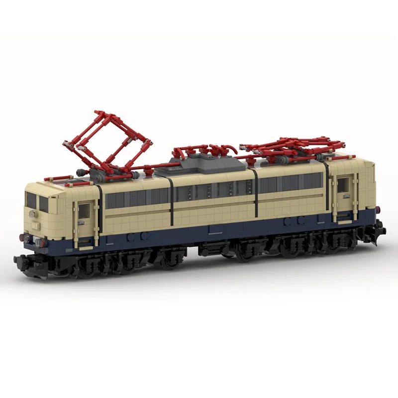 Modèle de train à grande vitesse de la ville, briques de construction MOC, technologie de train DB-facilement Reihe, blocs modulaires, cadeau de jouet de Noël, ensembles de bricolage, assemblage