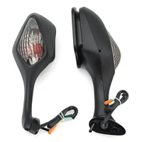 Para Honda CBR1000RR CBR 1000 RR 2008-2016 2009 2010 201 un par de espejos retrovisores laterales de motocicleta con luz LED de intermitente