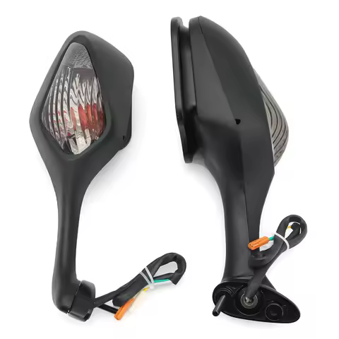 For Honda CBR1000RR CBR 1000 RR 2008-2016 2009 2010 201 A Pair of Motorcycle Rear View Side Mirrors with LED Turn Signal Light