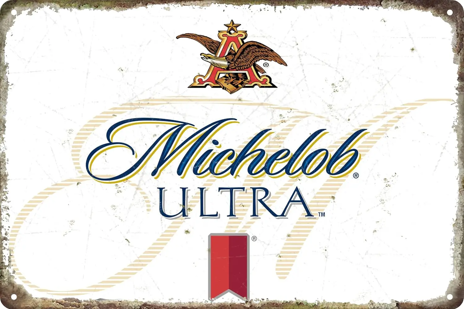 Vintage Michelobs Ultras Tin Metal Tin Sign Tin Plate Sign Wall Art Decor TIN SIGN 8X12 INCH