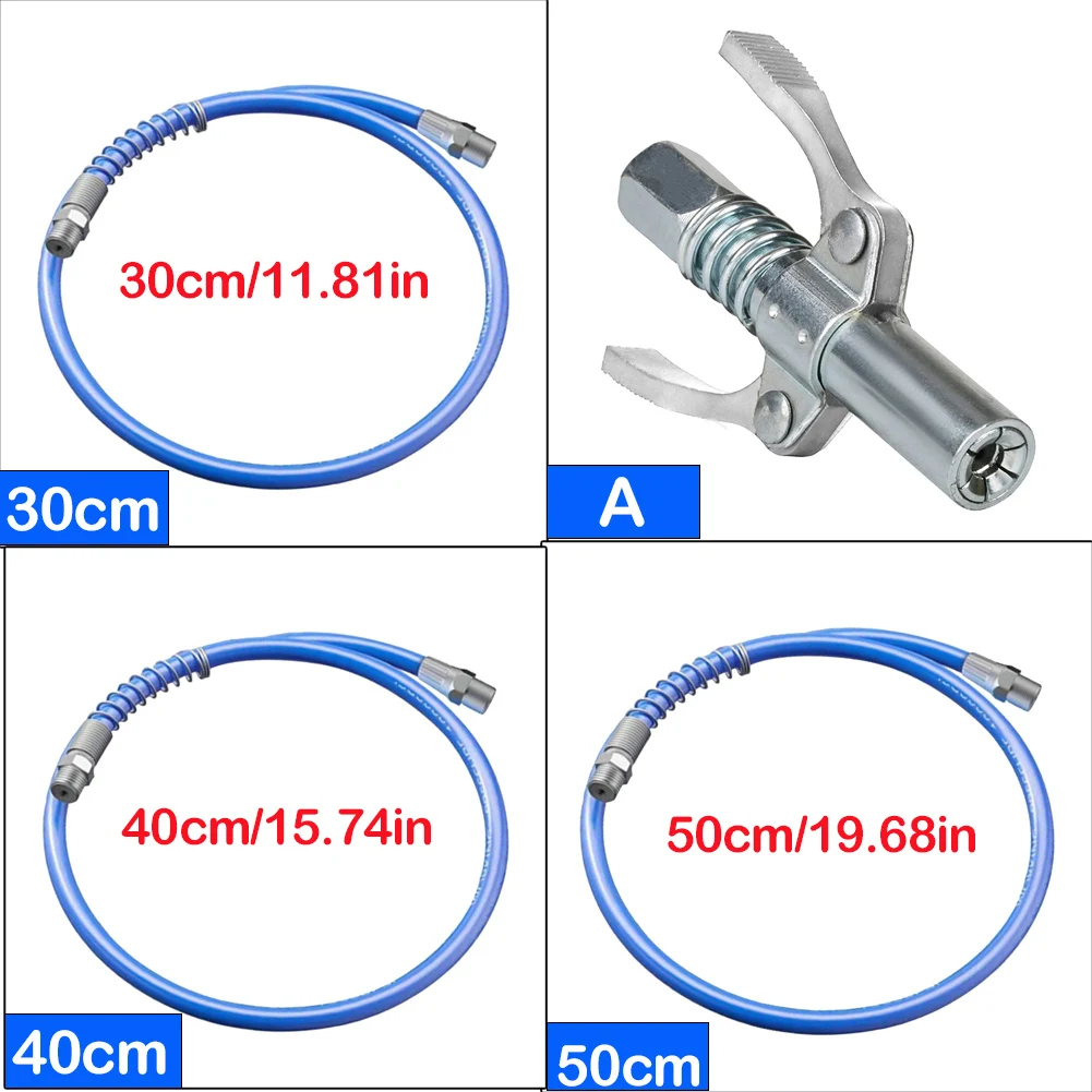 Grease Gun Coupler 10000 PSI Leak-Free Quick Release Grease Oil Pump Tip Two Press Car Syringe Lubricant Tip Repair Accessories