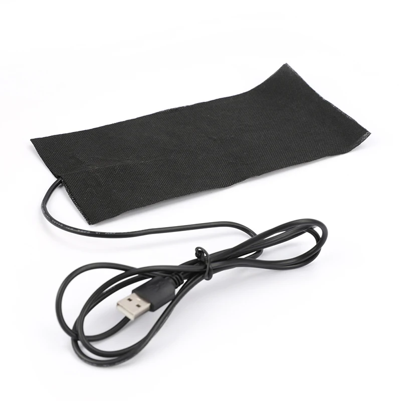 Almohadilla calefactora eléctrica USB, ropa térmica DIY para exteriores, chaqueta calefactable de bajo voltaje de 5V, chaleco, abrigo, 10x20cm