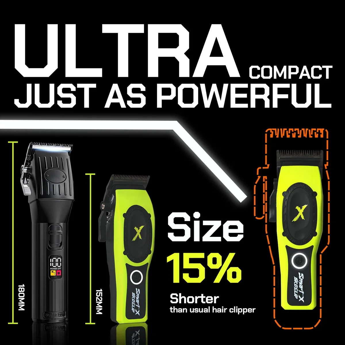 Профессиональный BRDCLIP, 3 цвета, 8198, бесщеточный двигатель, 7200 об/мин, DLC-покрытие, большая батарея, ультратонкое основание рухомого ножа с глубокими зубьями