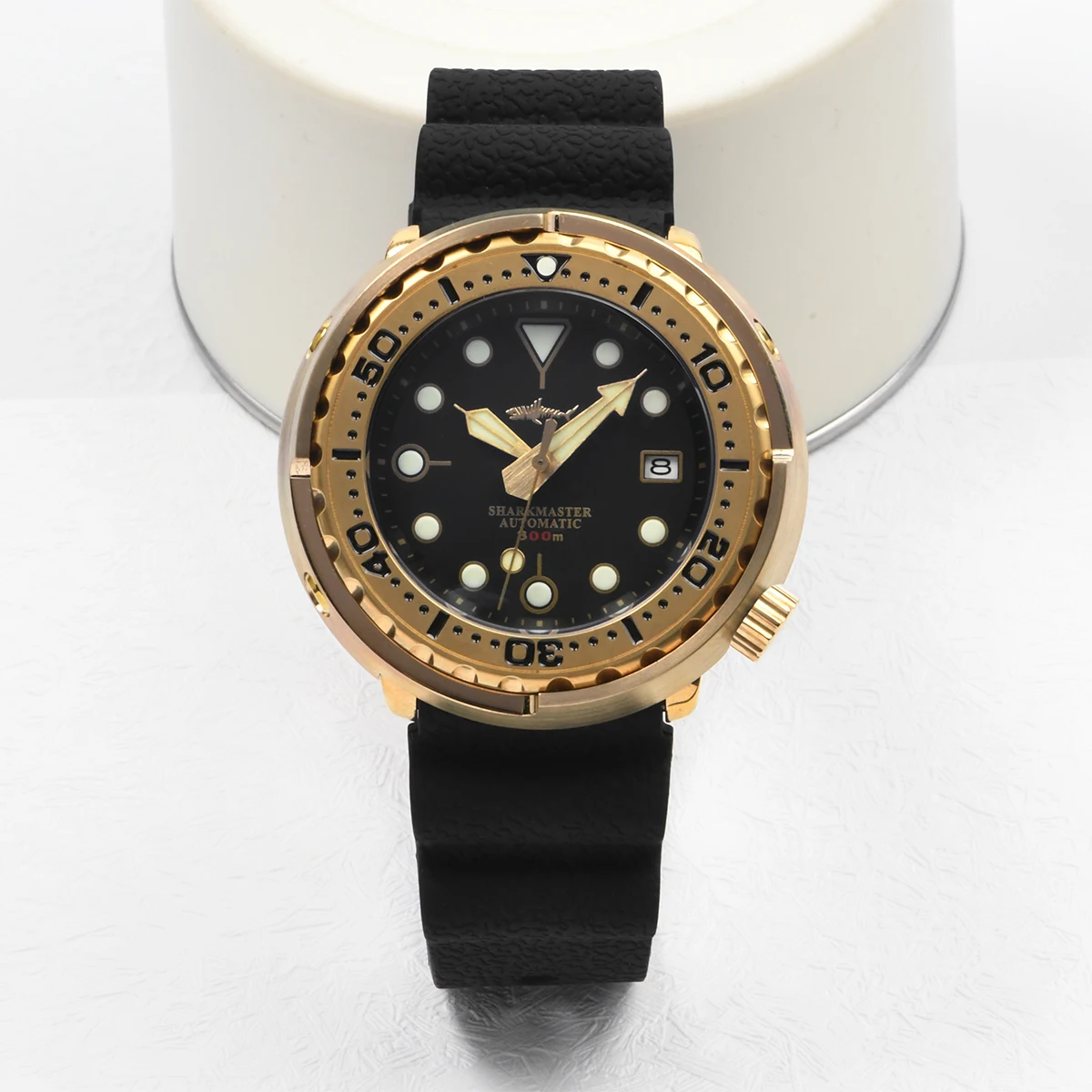 Heimdallr Men Diver Watch 47mm Aluminium Bronze Tuna Case Automatic Mechanical Wristwatch 30ATM Waterproof C3 Luminous NH35