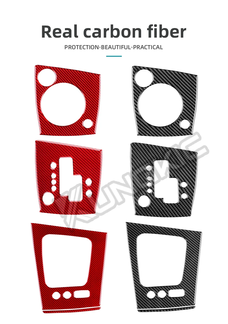 Echter, weicher Carbonfaser-Aufkleber für Alfa Romeo 159 2005-2019 2020 2021 2022 2023 LHD Schalt-/Automatik-Schaltkastenrahmen – Detail 3