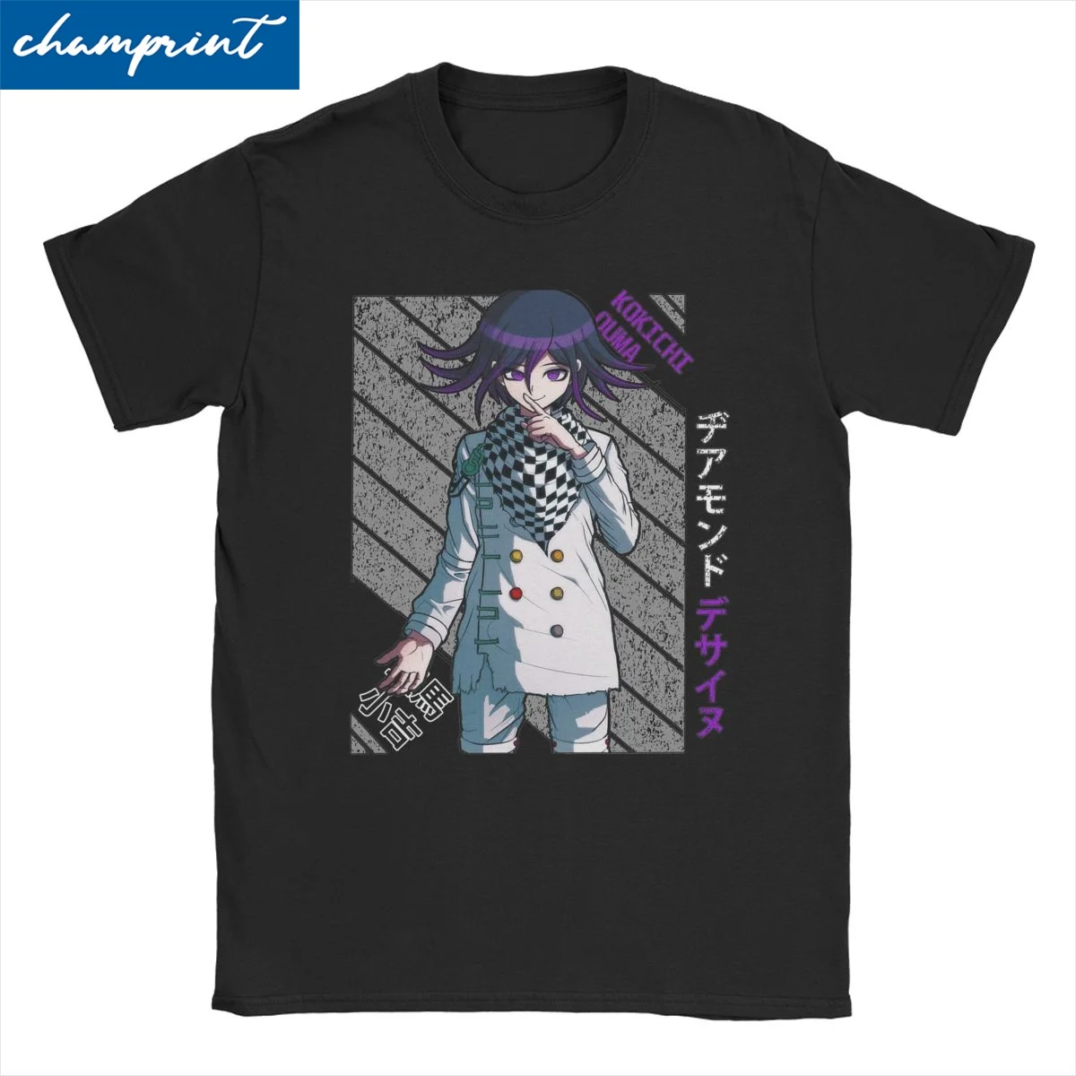 Kokichi Ouma V3 Japanese Anime Men Women\'s T Shirt Danganronpa Tee Shirt Short Sleeve Round Collar T-Shirt 100% Cotton Gift Tops