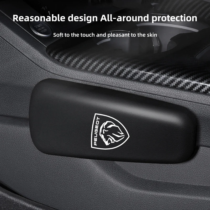

Car Knee Rest Pad Door Central Console Side Protective Mat For Peugeot 508 407 2008 5008 307 308 3008 206 207 208 107 106 205 40