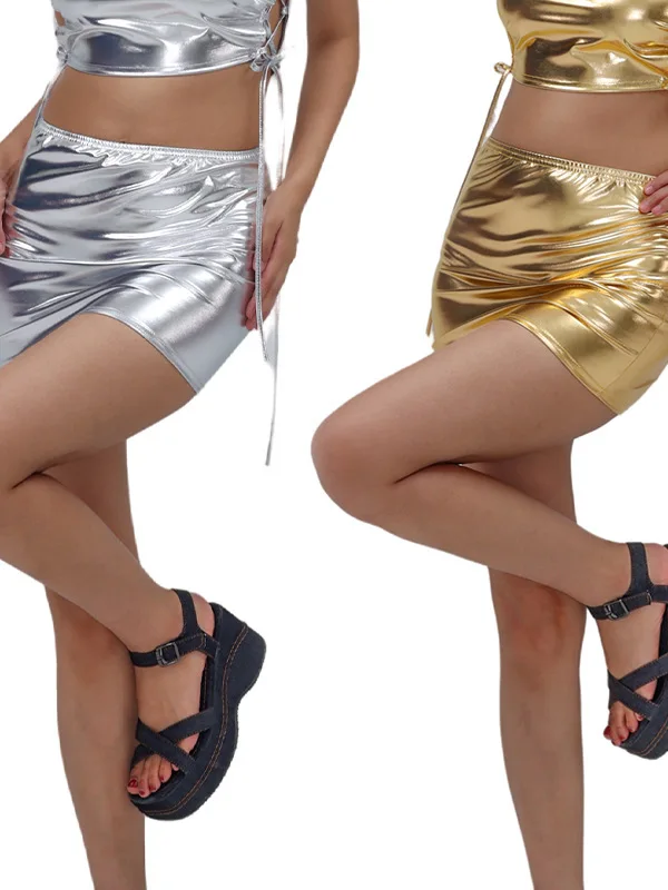 

Sexy Performance Slim Fit ort Skirt Women's Color High Waist Polyester Wrap around Skirt H-ape Summer 2025