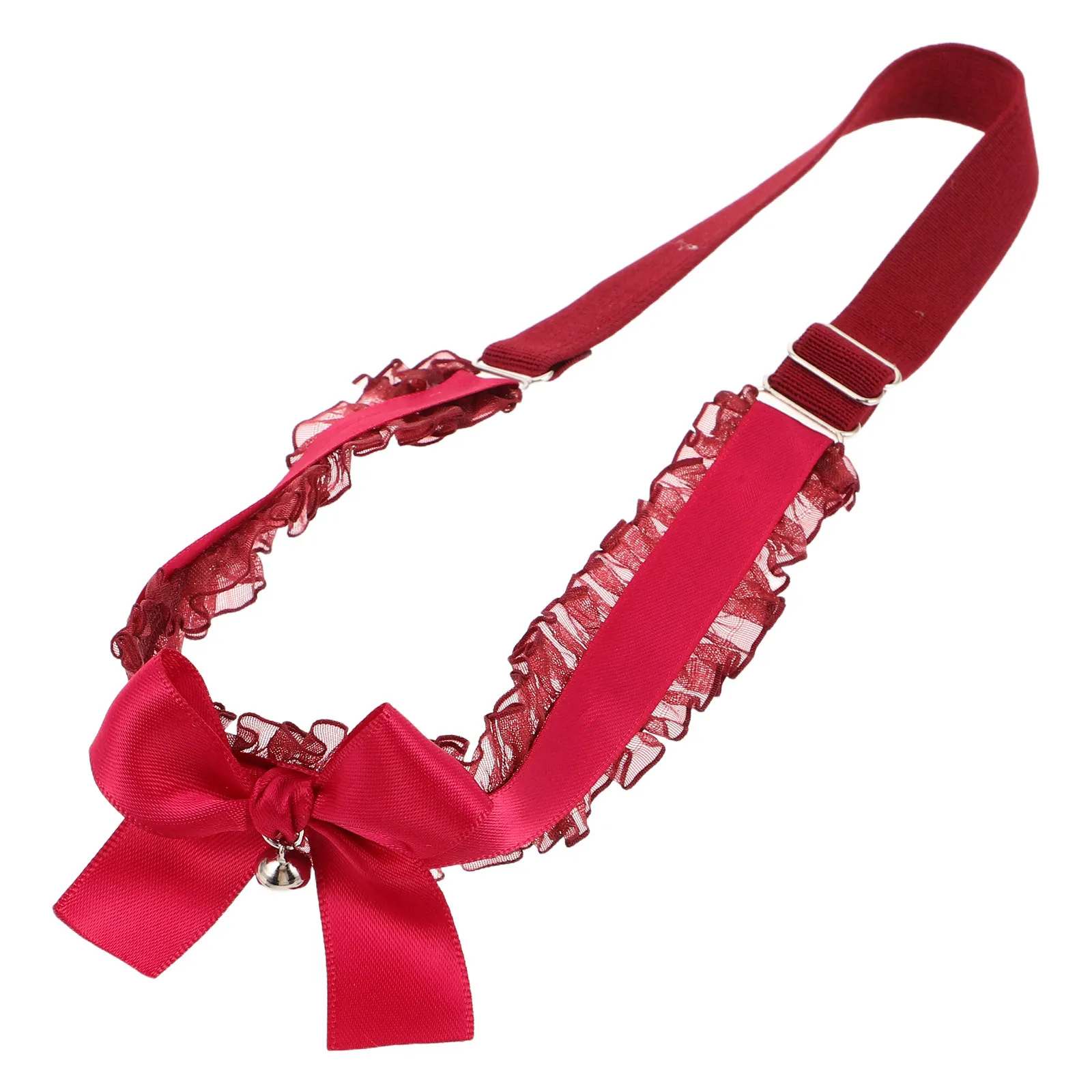 Anello per gamba con campana Bowknot Giarrettiera Accessorio da sposa elastico Fascia per coscia da sposa Gioielli per gambe per donna Reggicalze per donna