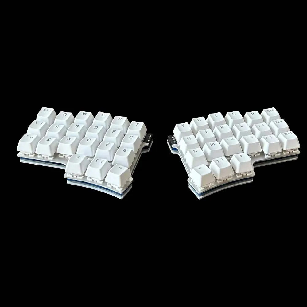 Hotswap Split Design 3*6 40% Layout 42keys Ergonomics Gaming Mechanical Keyboard Wried VIA Fully Programmable