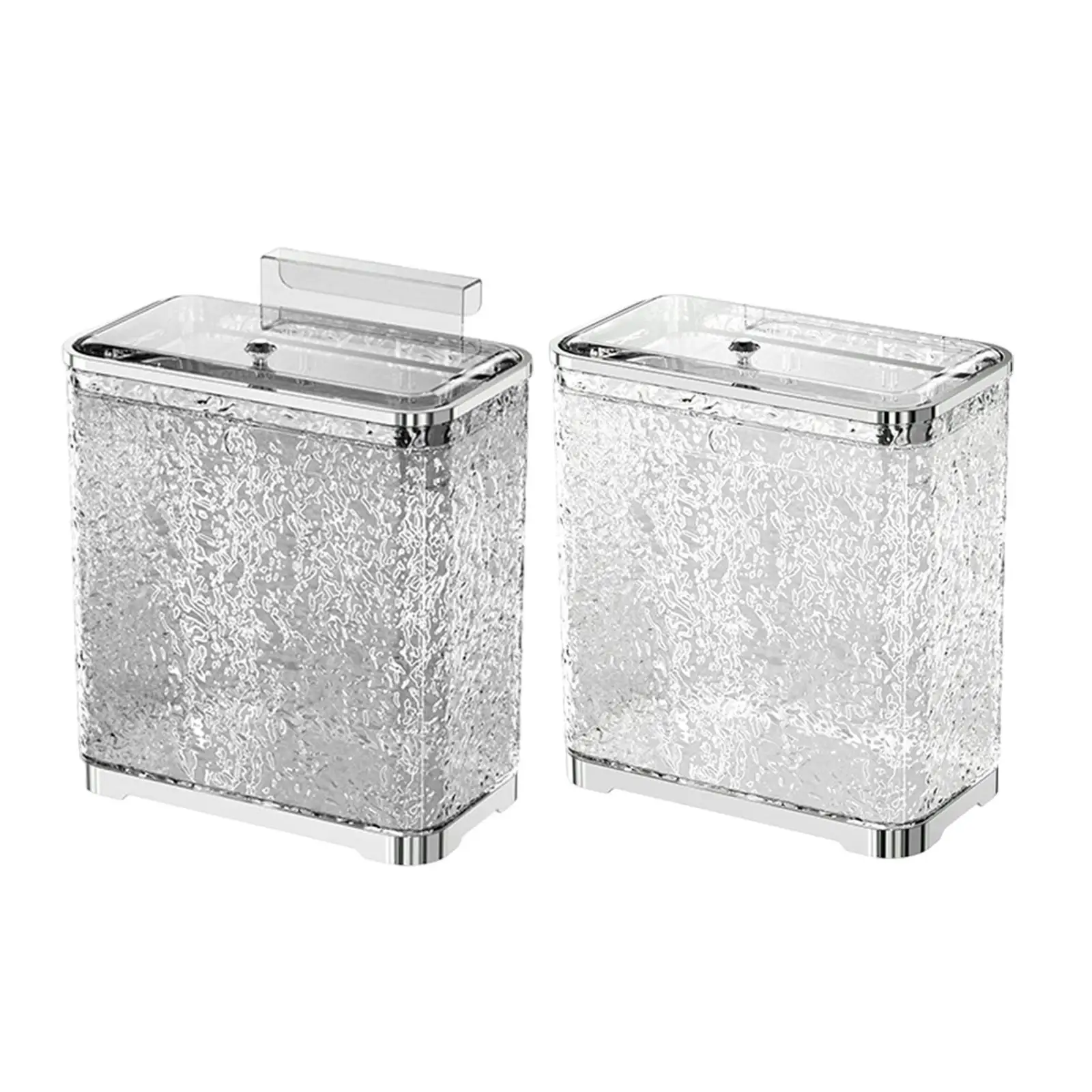 

Kitchen Hanging Trash Can with Lid Sealed Storage Bucket Portable Compost Bin for Cabinet Door Kitchen Bedroom Cupboard Bathroom