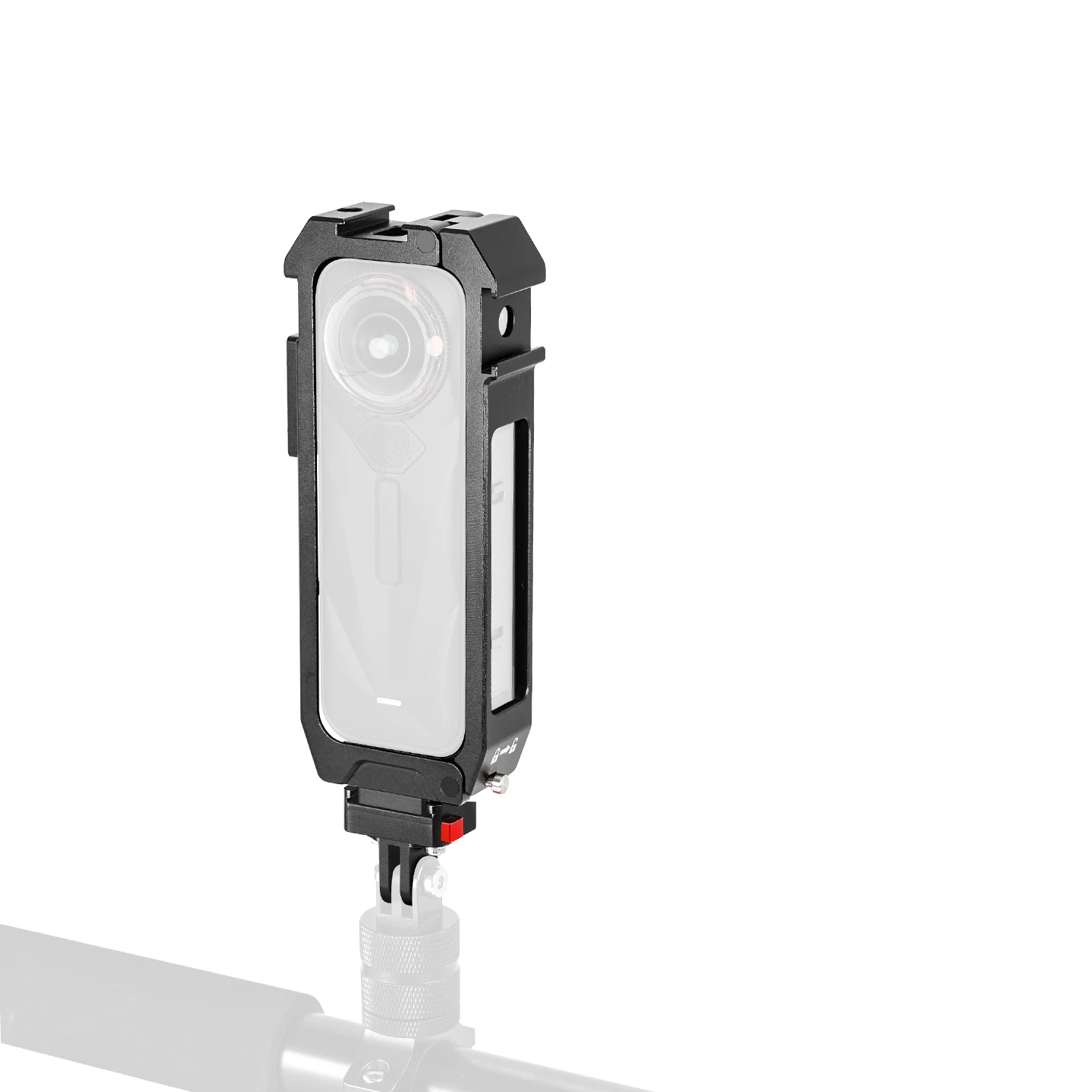 قفص كاميرا مغناطيسي لـ Insta360 X5 إطار حماية بانورامي سريع الإصدار أفقي وعمودي سريع التبديل من سبائك الألومنيوم