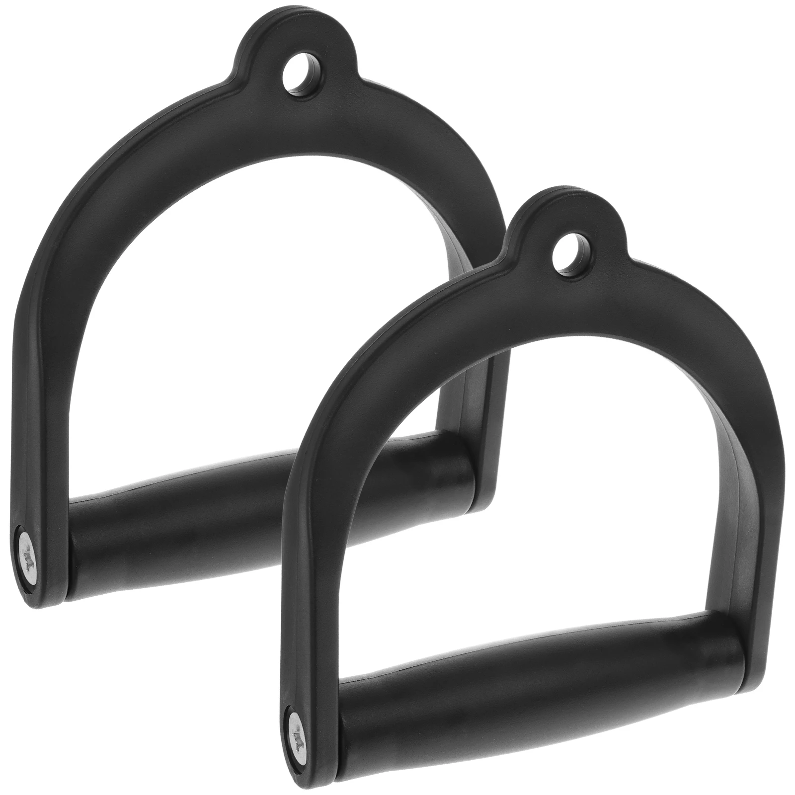 

2Pcs D Handle Cable Attachment Heavy Duty Fitness Supply Ergonomic Design for Gym and Home Use Exercise Handles
