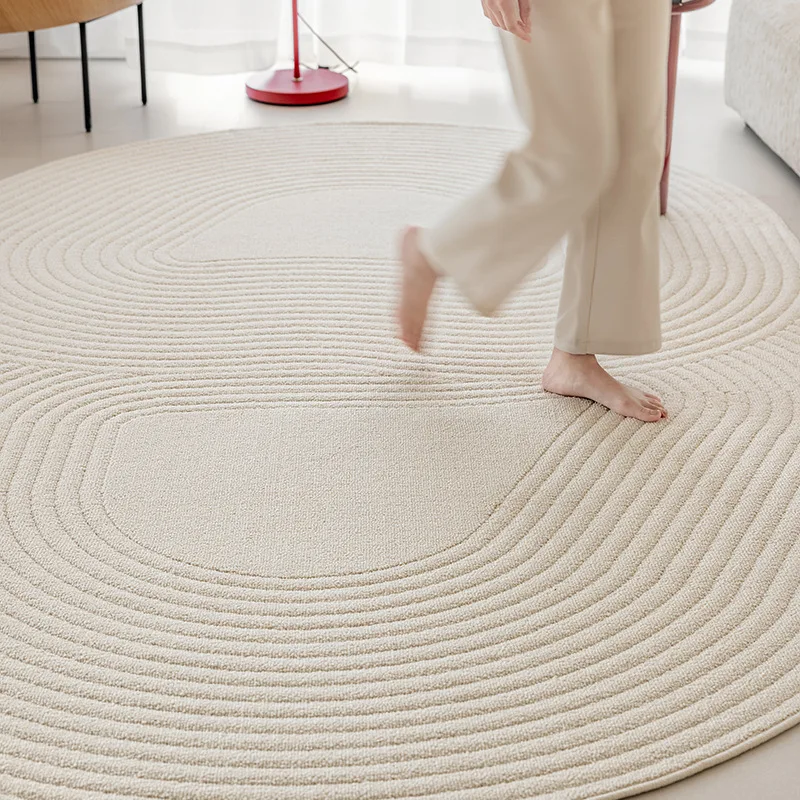 Irregular Creative Carpet Living Room French Solid Color Rugs For Bedroom Large Size Waterproof Floor Mat Nordic Piano Area Rug