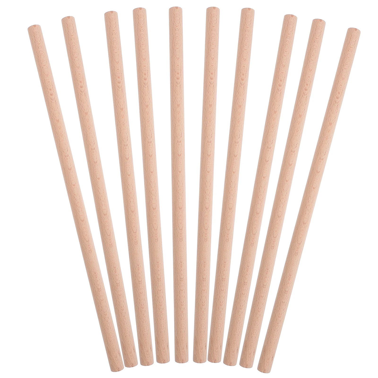 

10 Pcs Musical Stick Sticks Wooden DIY Kids Percussion Toys 30x1.2CM Safe Percussion Instrument Accessories Rounded Edges