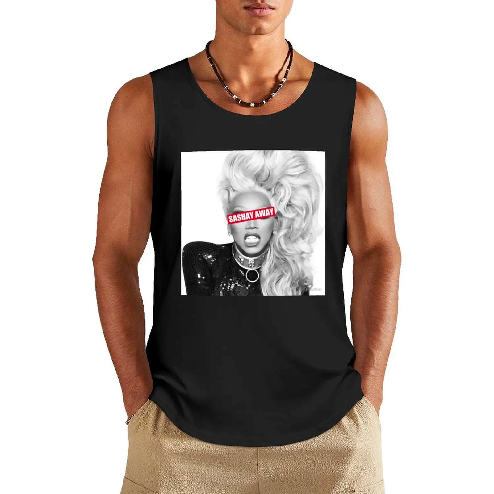 Майка RuPaul Sashay Мужская Спортивная, пикантная одежда, жилет, топ для фитнеса