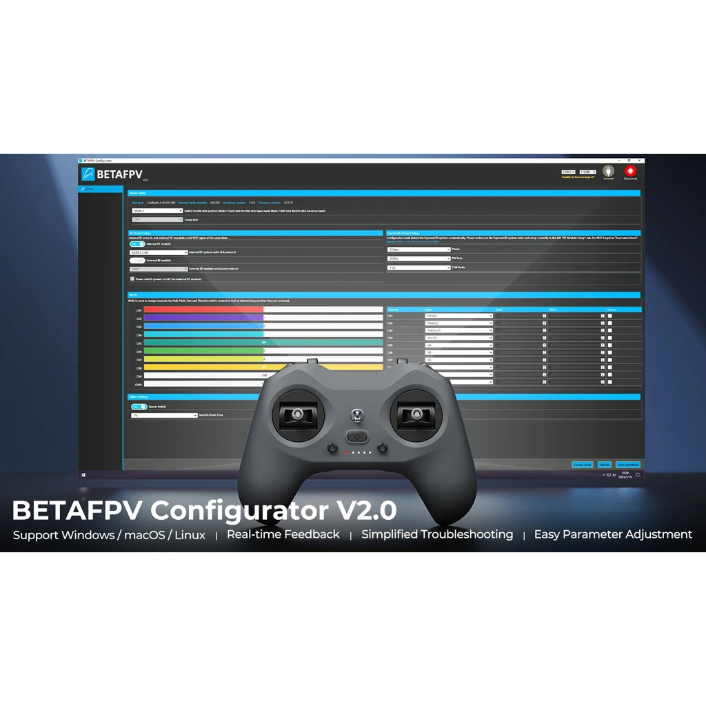 BETAFPV LiteRadio 4 Neo Radio Transmitter ELRS 2.4GHz M2 Controller Bluetooth-Compatible JoyStick Mode For DJI RC FPV Drone