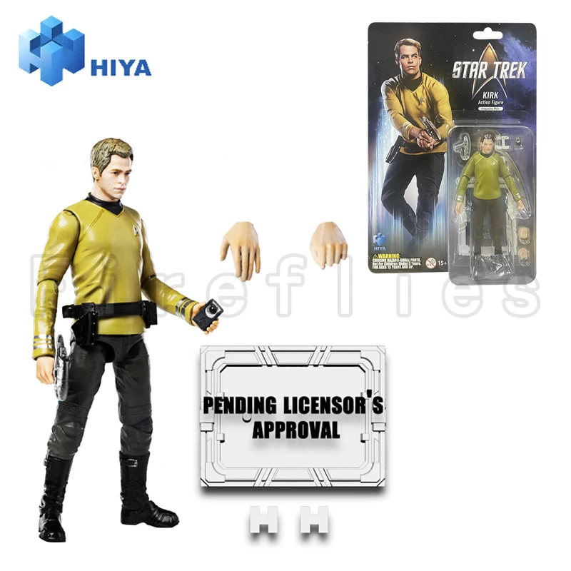 

1/18 HIYA 3.75inch Action Figure Exquisite Mini Series STAR TREK 2009 Kirk Anime Model Toy