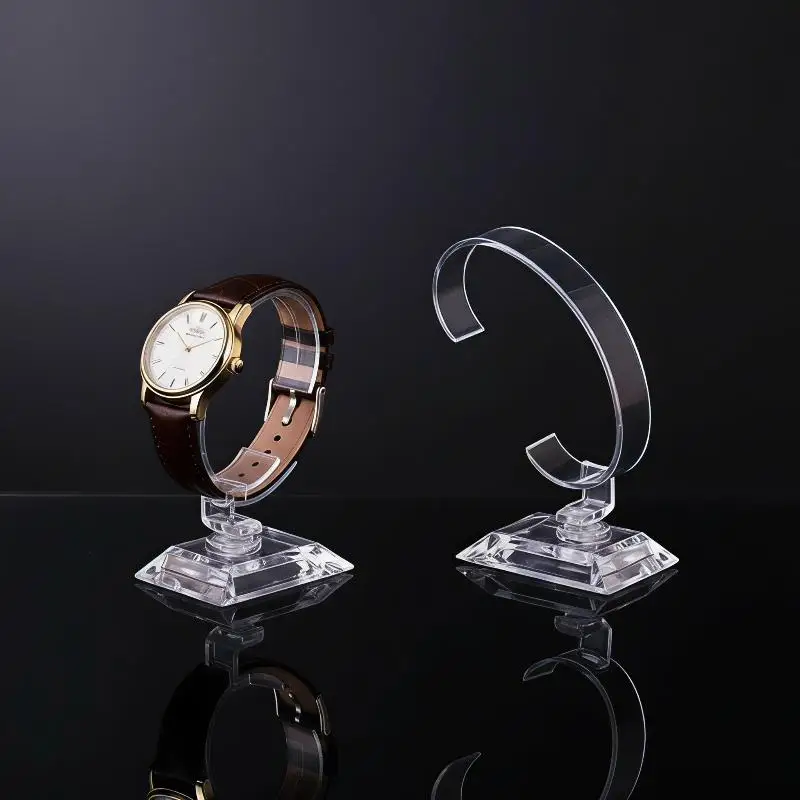 C-Shaped Watch Holder Modern Design Jewelry Organizer Display Stand 1PCS for Home Vanity Necklace Watch Display Storage