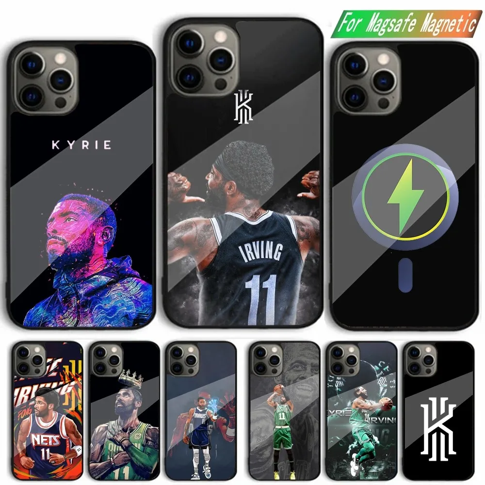 K-Kyrie L-Irving Basketball Phone Case For iPhone 15,14,13,12,11,Plus,Pro,Max Mini Magsafe Magnetic Wireless Charging