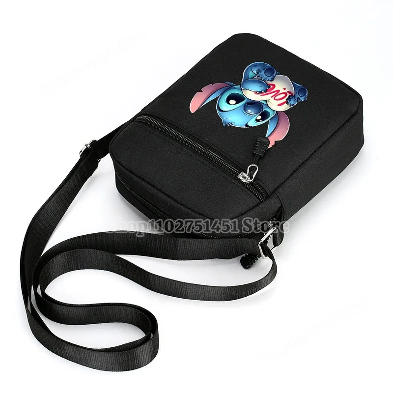 Disney Lilo & Stitch Shoulder Bag Womens Handbags Girls Outdoor ShopperBag Crossbody Cute Mobile Phone Purse Coin Storage Bags