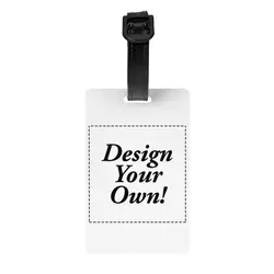 Custom Design Your Own Luggage Tags Custom Custom Logo Print Baggage Tags Privacy Cover Name ID Card