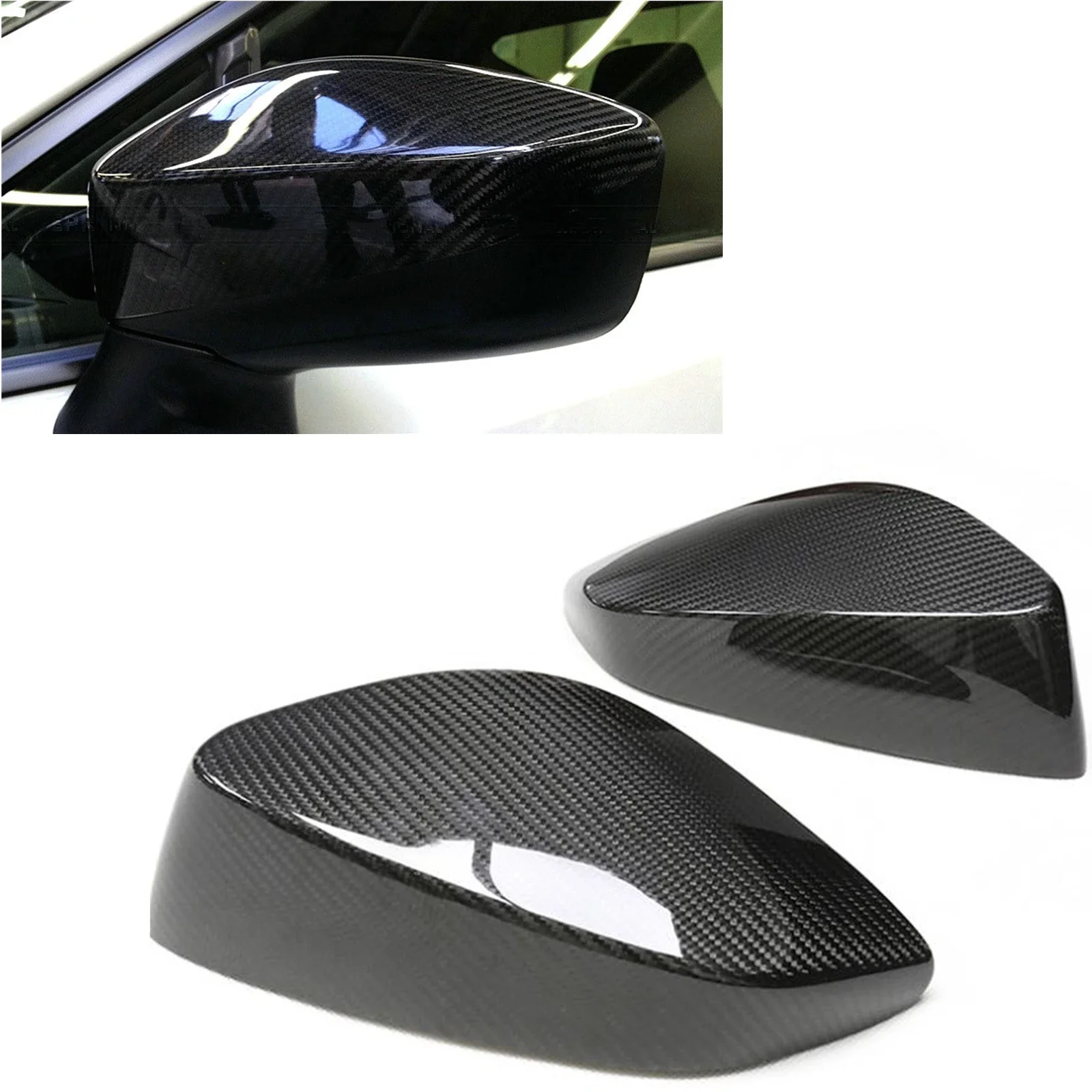 

New！Mirror Cover Add On For Toyota GT86 Subaru Brz Scion FR-S 2012-2020 Carbon Fiber Car Exterior Side Rear View Rearview Cap Sh