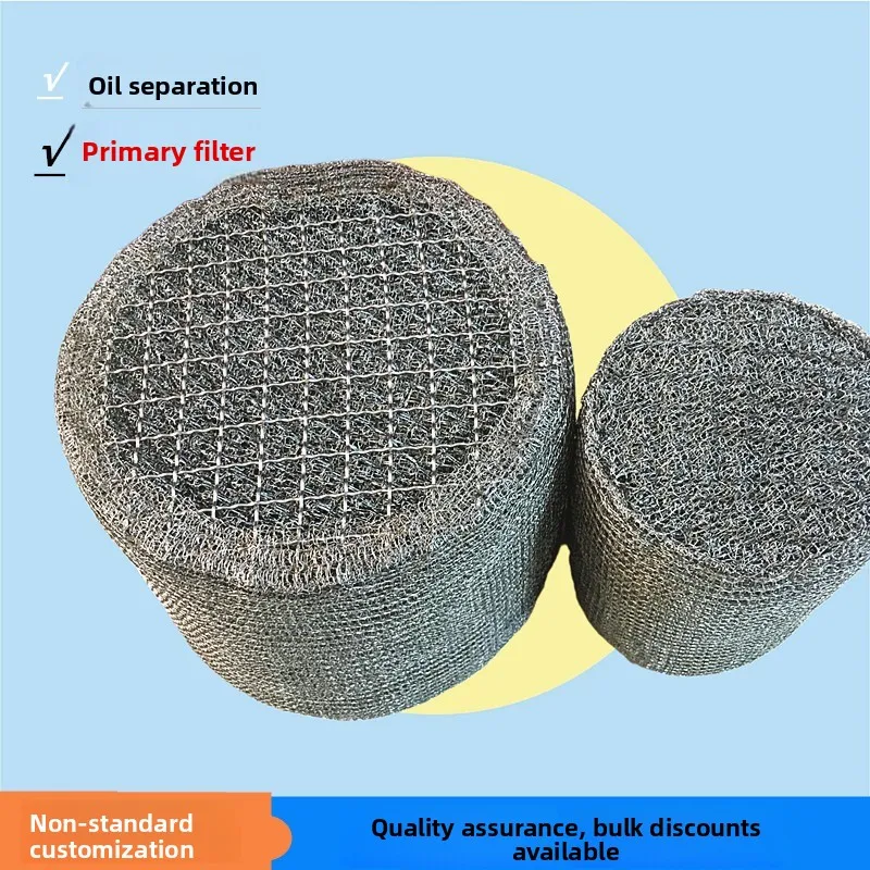 Gas Liquid Filter Mesh 304 201 Stainless Steel Wire PP Demister for Oil Mist Removal