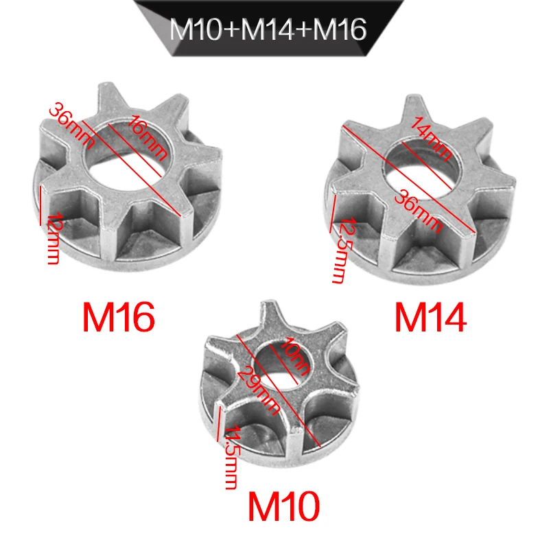 M10/M14/M16 Chainsaw Gear Replacement  For 100/115/125/150/180 Angle Grinder Gear sawing Sprocket Chain Wheel Chainsaw Tool