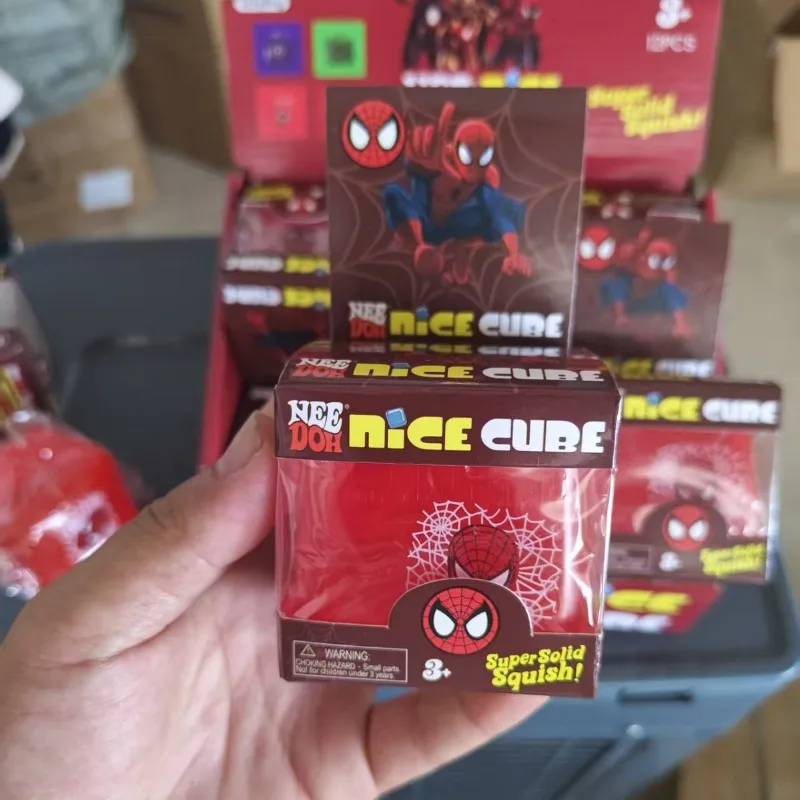 NeeDoh Spider Cube Maltose Squishy Ice Cube Fidget Toy Slow Rebound Stress Relief Squeeze Gadget