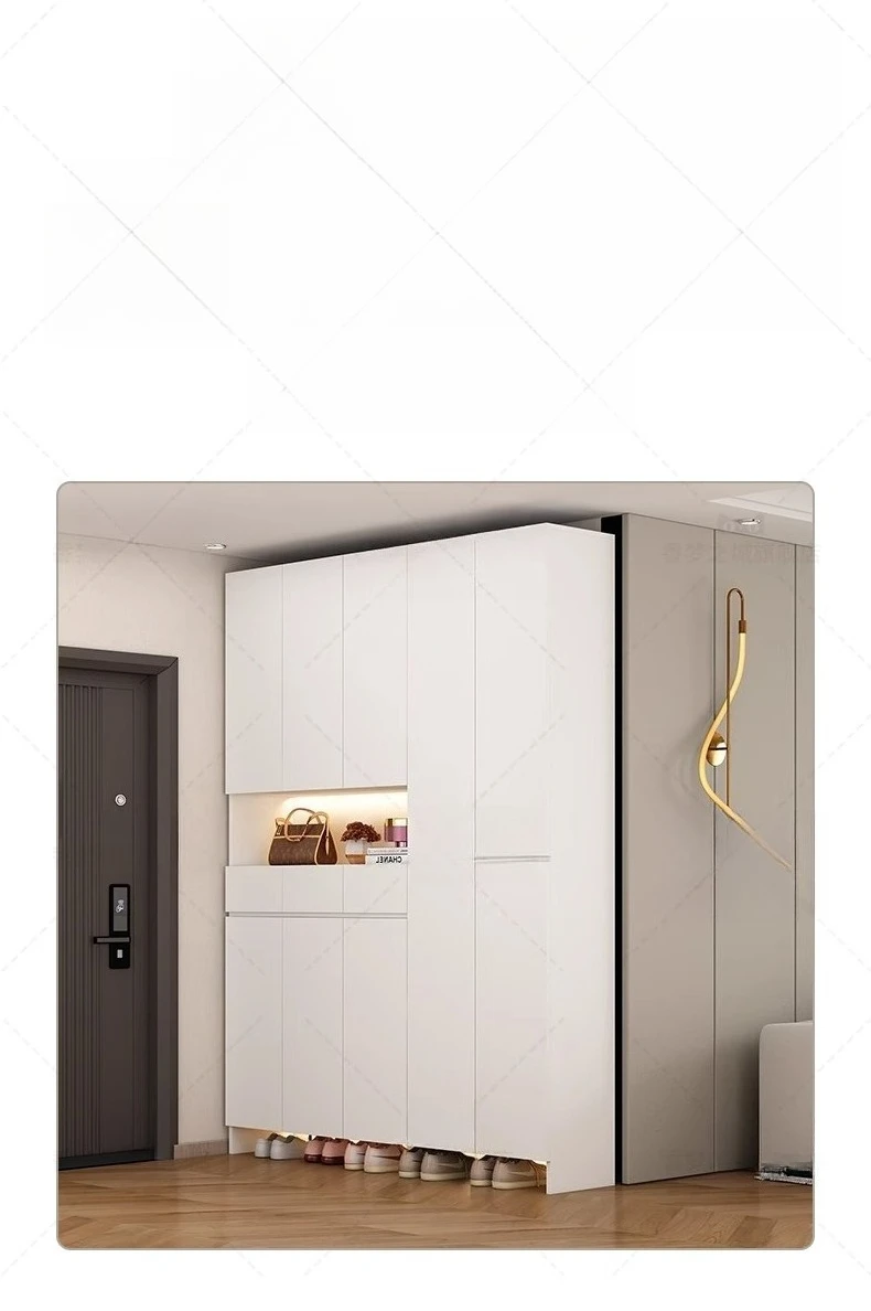 

Honeycomb aluminum shoe cabinet integrated household shoe cabinet large capacity multi-functional entrance cabinet