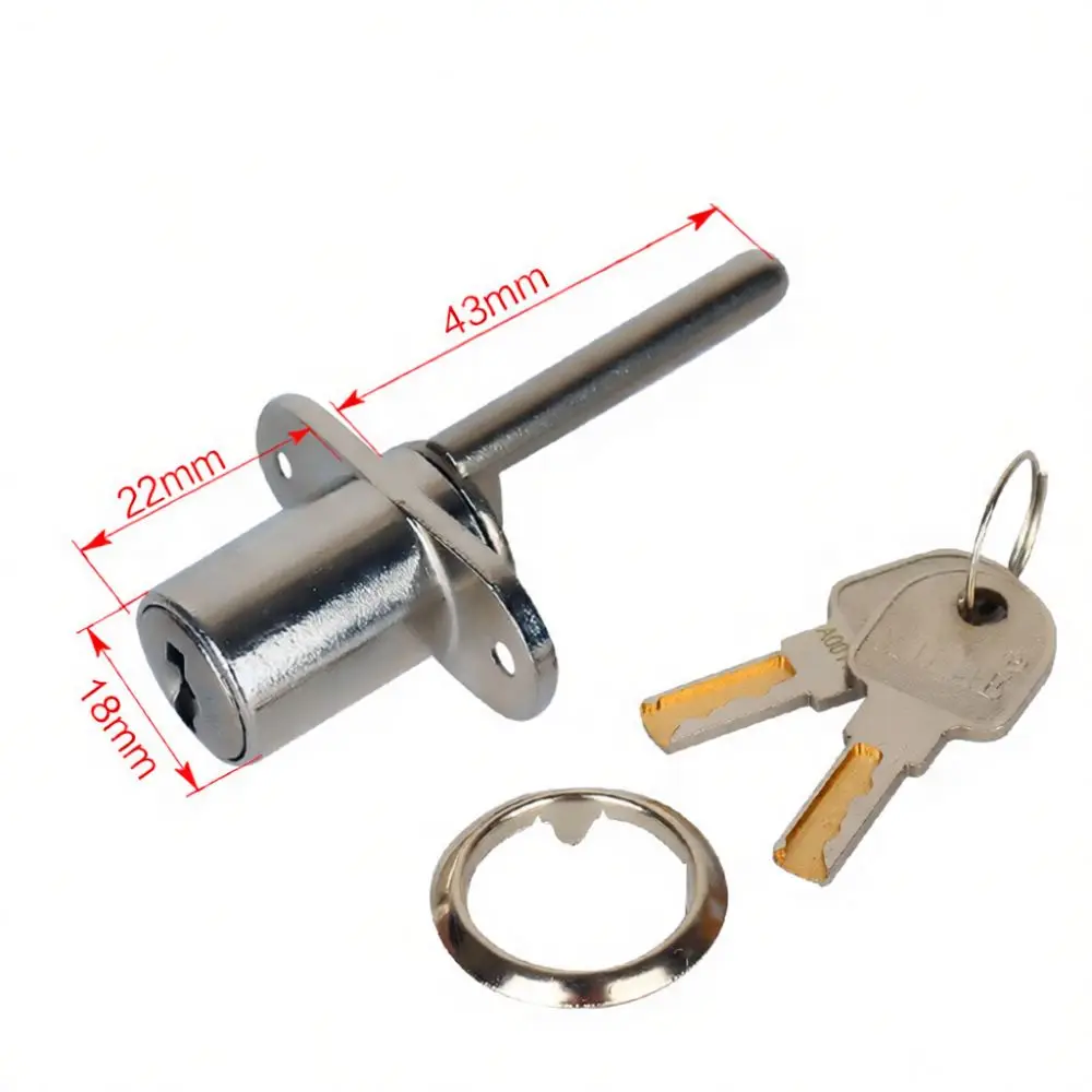 Zinc Alloy Furniture Hardware Triple Drawer Lock Linkage Mechanism File Cabinet Desk Drawer Security Latch Locking