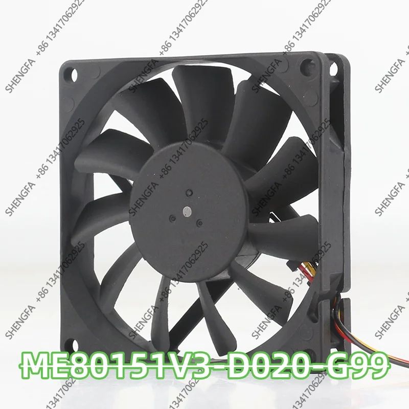 Original ME80151V3-D020-G99 12V 1.08W 8015 80X80X15MM ultra-thin high-efficiency cooling fan
