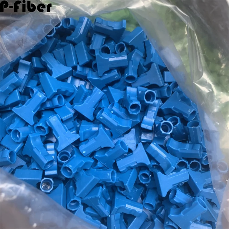 

SC dust cap 100pcs simplex for optical fiber adapter green blue dust plug plastic single protective cover P-fiber