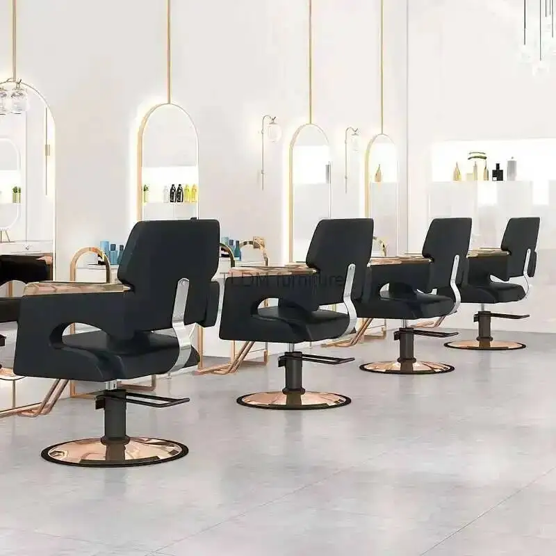 Beauty Hair Trolley Salon Swivel Recliner Makeup Cutting Styling Chair Barber Chaise Coiffeuse Chair Hairdressing Furniture