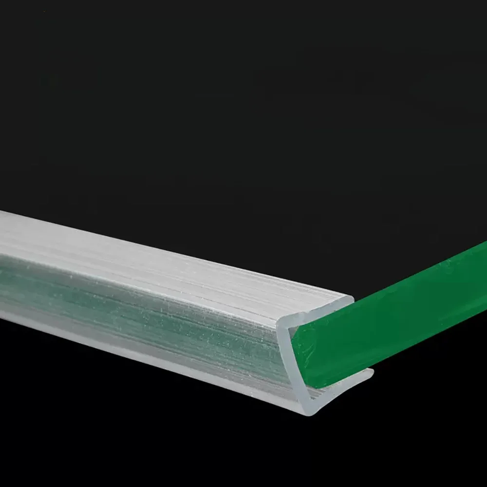 U Shape Seal Strip Silicone Shower Door Glass Sealing Strip Edge Trim Edge Guard Glass Table Edging Chair Sheet Anti-Collision