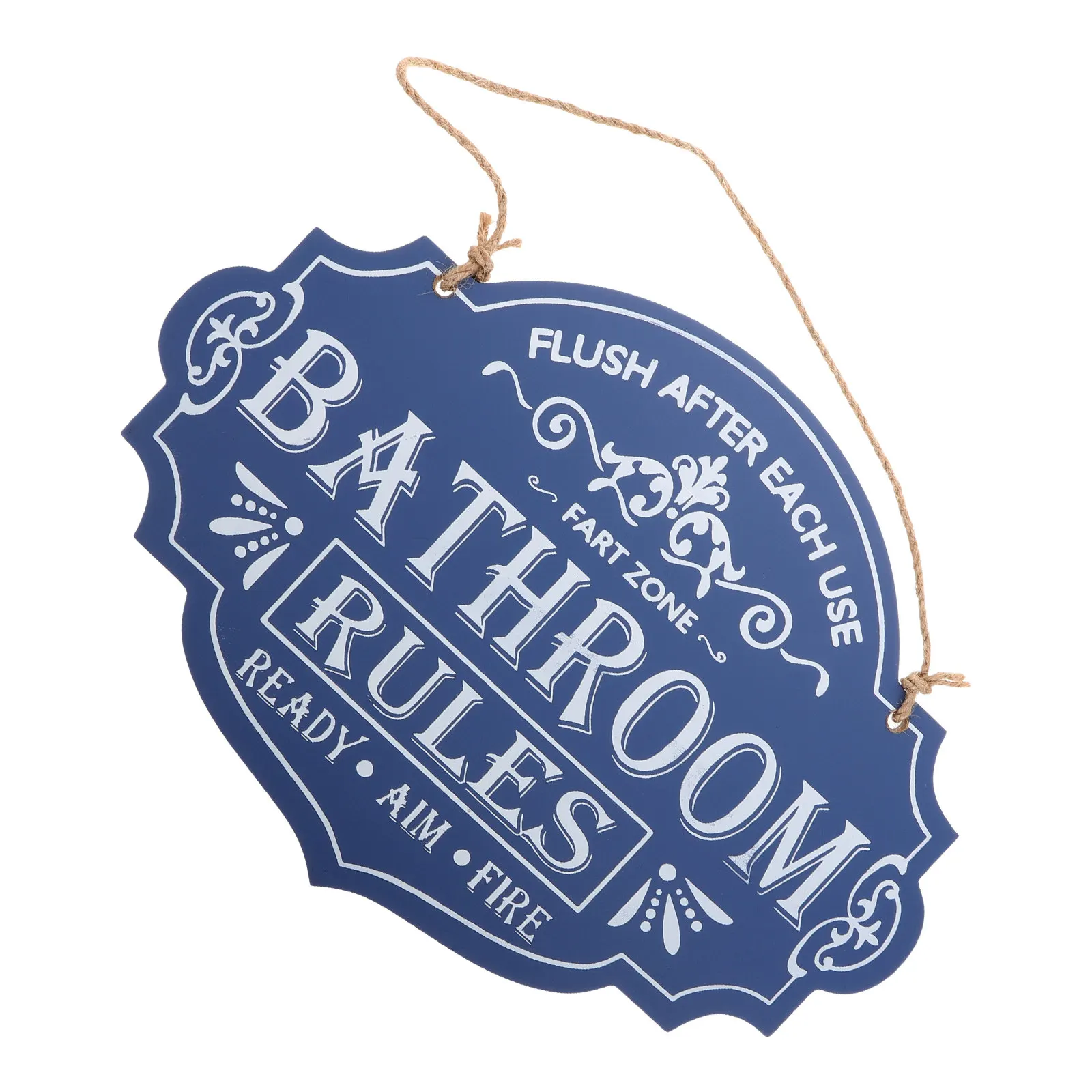 

Wood Door Sign Retro Vintage European Style Bathroom Room Door Sign Wall Hanging Rustic Farmhouse Decor Bathroom Wall Decor