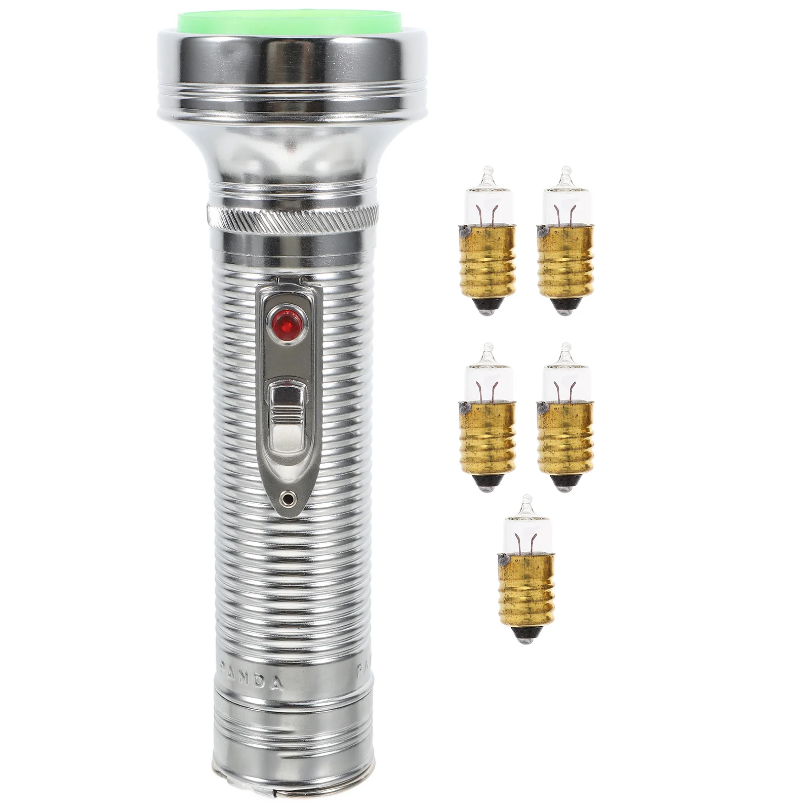 

Retro Flashlight Torch Vintage Metal Home Decor Night Light Party Decoration Photo Prop Bedside Ornament