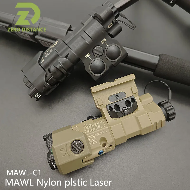 Nylon MAWL C1 Zero Adjustment IR Fill Light+IR Laser+Green Laser+LED White Light Full Functionality Laser Indicator For 20mm