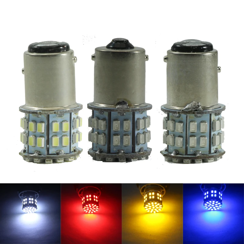 

2pcs Ampolleta Led Interior Light For Car Vehicles 1156 BA15S P21W 1157 BAY15D P21/5W 4W 12v Auto Turn Signal Lamp Super Bulb