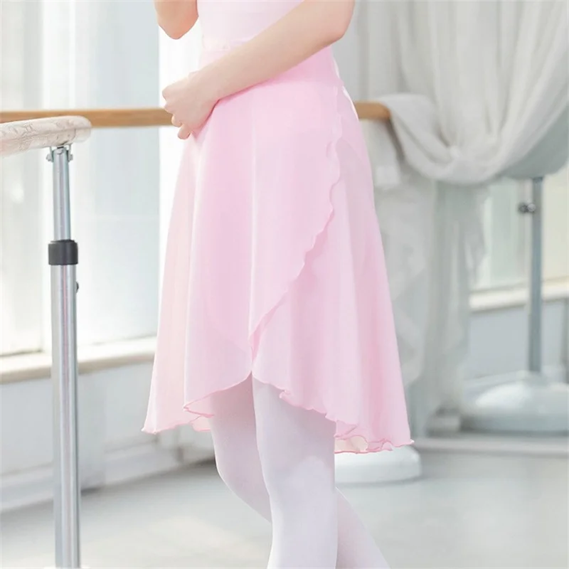 Dans Praktijk Wear Wrapped Cross Vrouwen Adult Chiffon Ballet Rokken