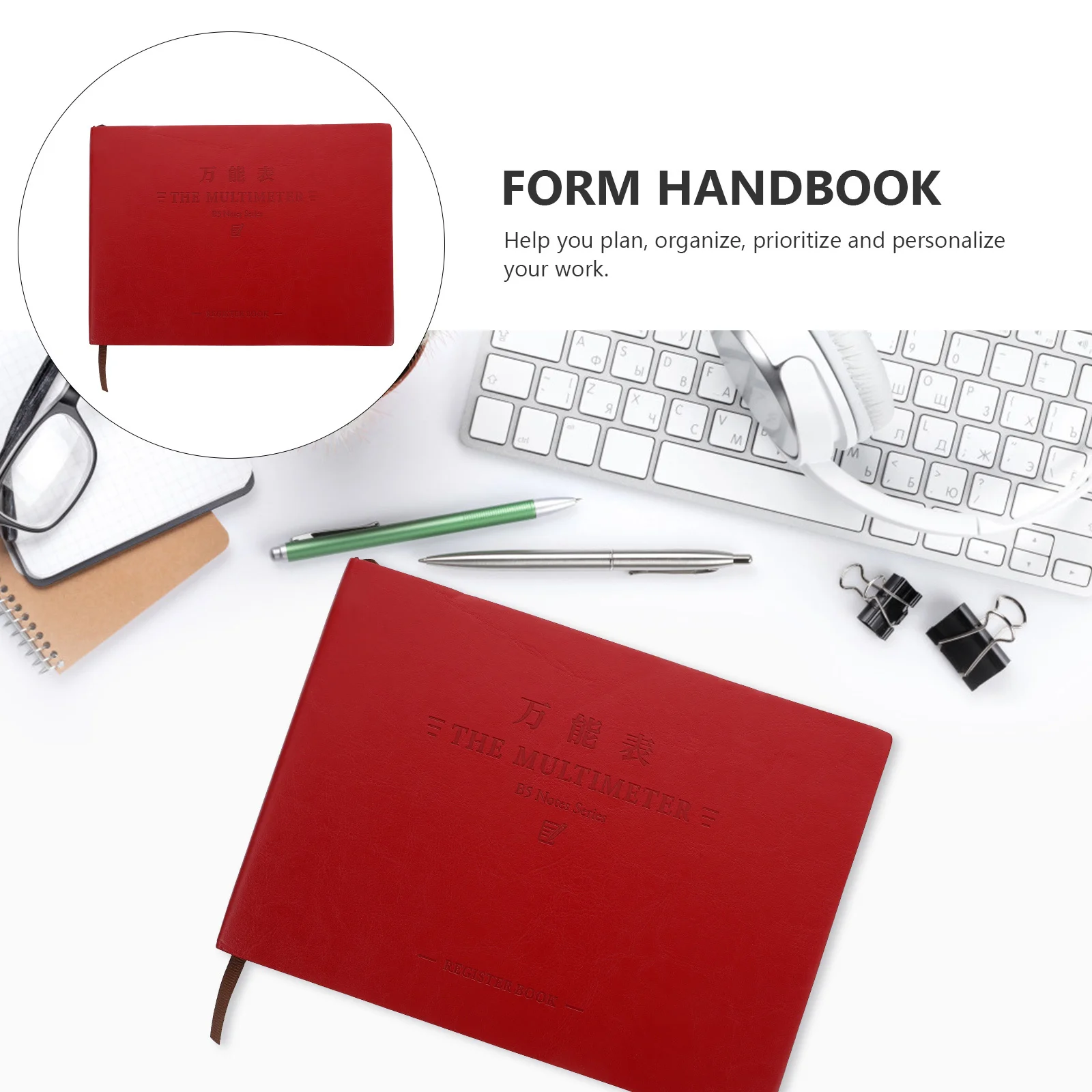 1Pcs Account Book Premium Materials Simple Stylish Form Handbook School Office Use Universal Bookkeeping Practical