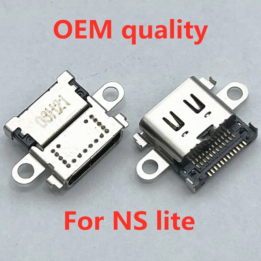 1-5pcs For Switch Lite Console Power Connector Type-C Charger Socket Jack For NS Switch OLED NS pro NS lite USB Charging Port